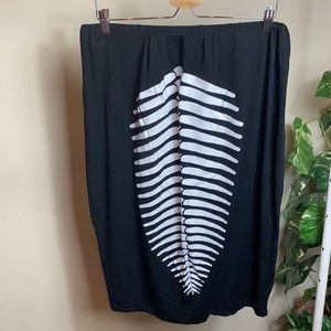 Mermaid Tail Print MIDI Skirt